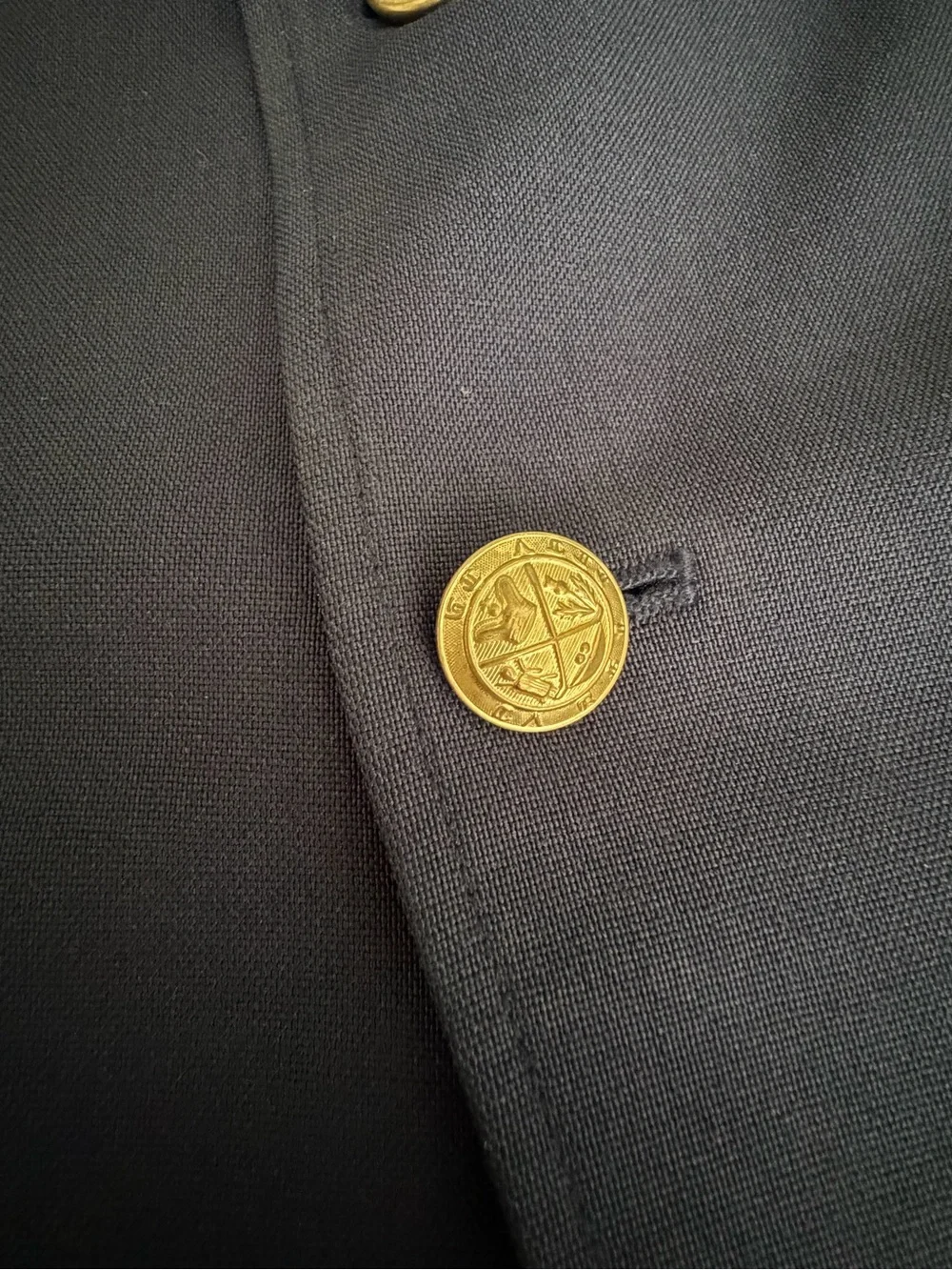 Children's Navy Blazer with Gold Buttons size 13